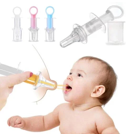 Baby Medicine Dropper with Travel Cap – Pacifier-Style Feeder