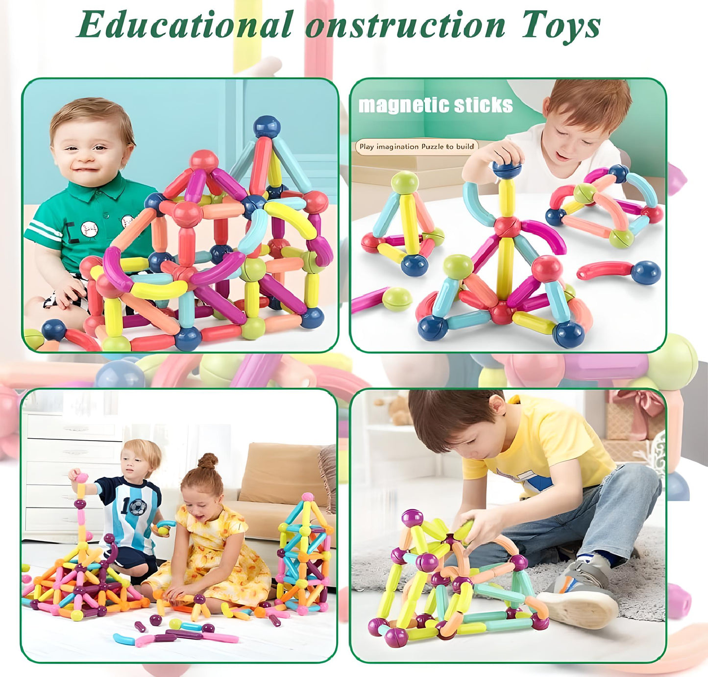 The Magnetic Building Sticks Toys