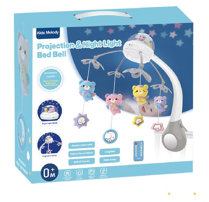 Baby Musical Crib Mobile with Projector and Night Light