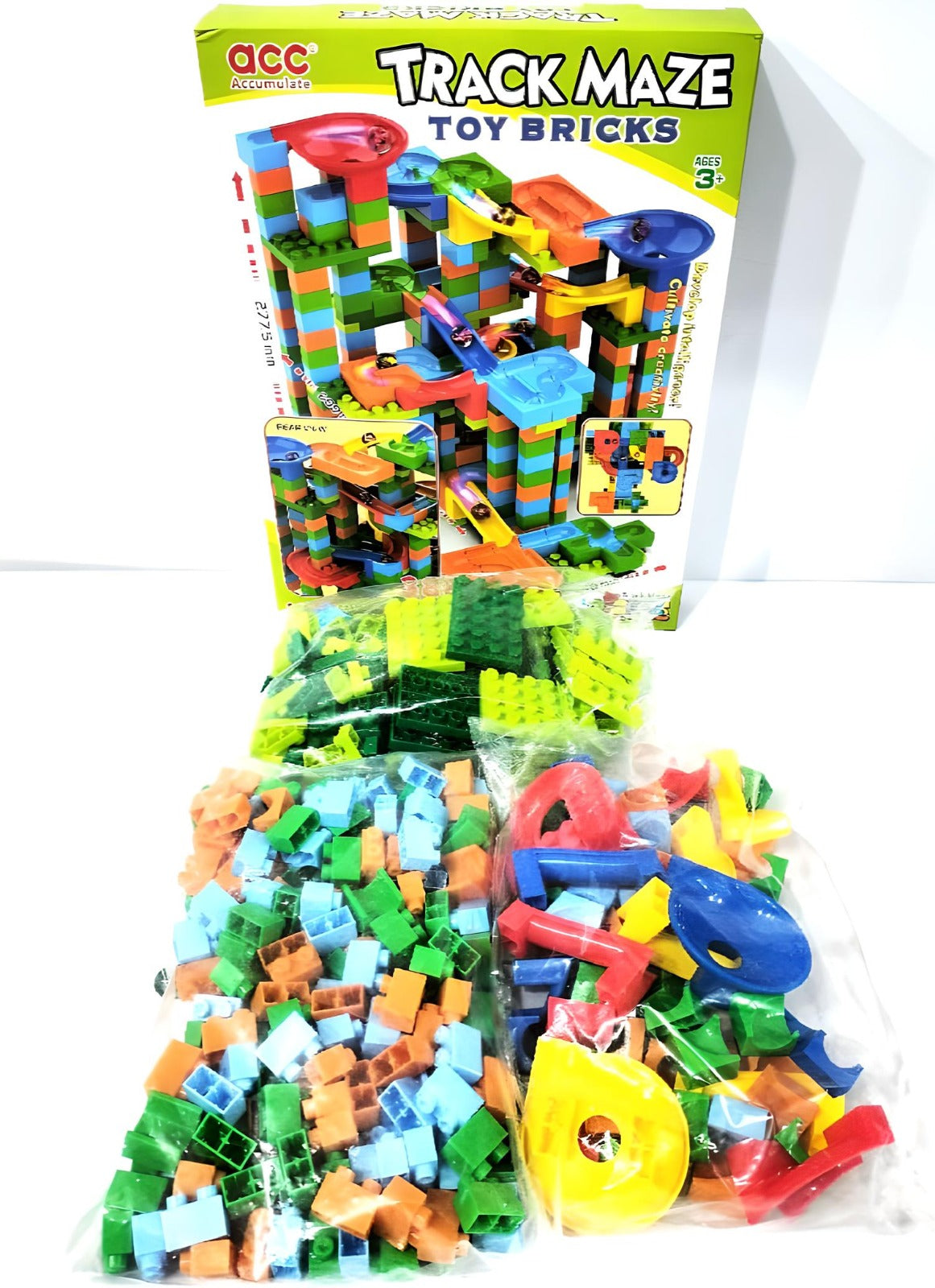 Track Maze Construction – DIY Marble Run Building Toy Set