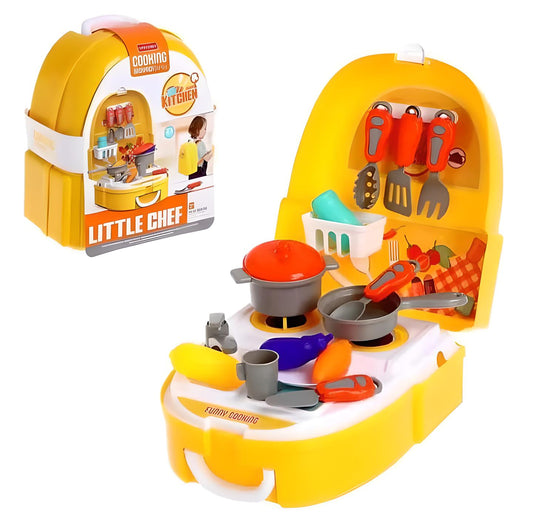 6-in-1 Kitchen Role Play Backpack Set for Kids